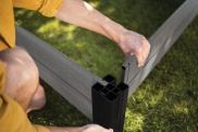 Vyvýšený záhon Keter Vyvýšený záhon Vista Modular Garden Bed šedý