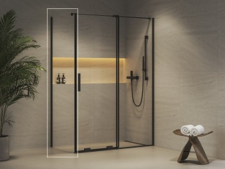 Sprchové kouty –  Ravak ROPS 90, černá+transparent