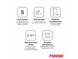 Ravak BSD2 90 A-P, chrom+transparent