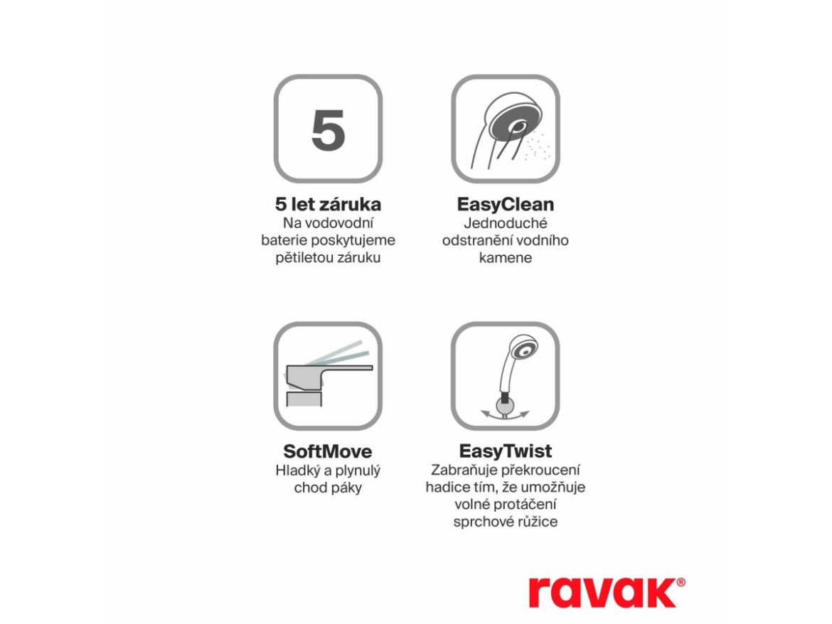 Ravak SG 065.20BLM.O2.+S Podomítková baterie 2-cestná s tělesem, se sprchovým setem, černá matná