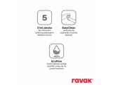 Ravak ES 019.20BLM.O1 Umývadlová podomietková batéria, čierna matná