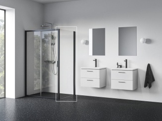 Sprchové kouty –  Ravak NBLPS 80, lesk+transparent