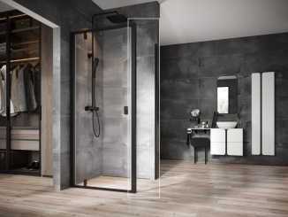 Sprchové kouty –  Ravak NPSS 80, lesk+transparent