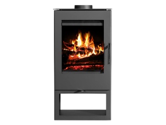 Příslušenství pro Koleno rourové Livin'Flame Smoke černá, 45°, 150 mm