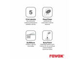 Ravak SG 065.20BLM.O2.+S Podomítková baterie 2-cestná s tělesem, se sprchovým setem, černá matná