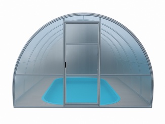 Zastřešení bazénu –  Scobax Nautilus číra, 6 mm, 10,0 x 3,0 m