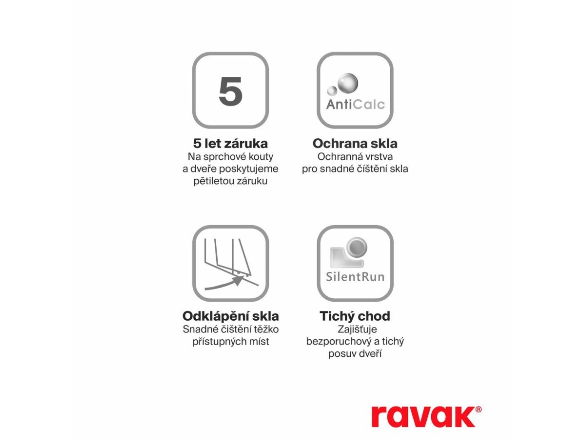 Ravak NBLRV2K 100, lesk+transparent