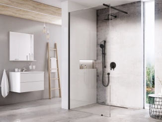 Sprchové kouty –  Ravak Walk-In Wall Set 70, bílá matná+transparent