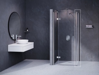 Sprchové kouty –  Ravak SMPS 80 P, lesk+transparent
