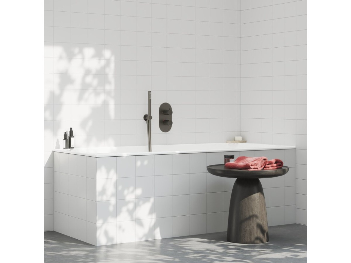 Ravak ES 063.10WV.O2.RB07C Termostatická podomítková baterie 2-cestná bez tělesa, White Velvet