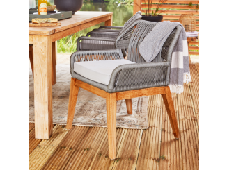 Křesla –  Tuindeco Teak chair Granada with cushion