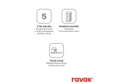 Ravak APSS 75 198, čierna+pearl