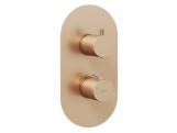 Ravak ES 063.10WV.O2.RB07C Termostatická podomítková baterie 2-cestná bez tělesa, White Velvet