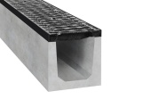 Betonový žlab s litinovou mříží Gutta D400